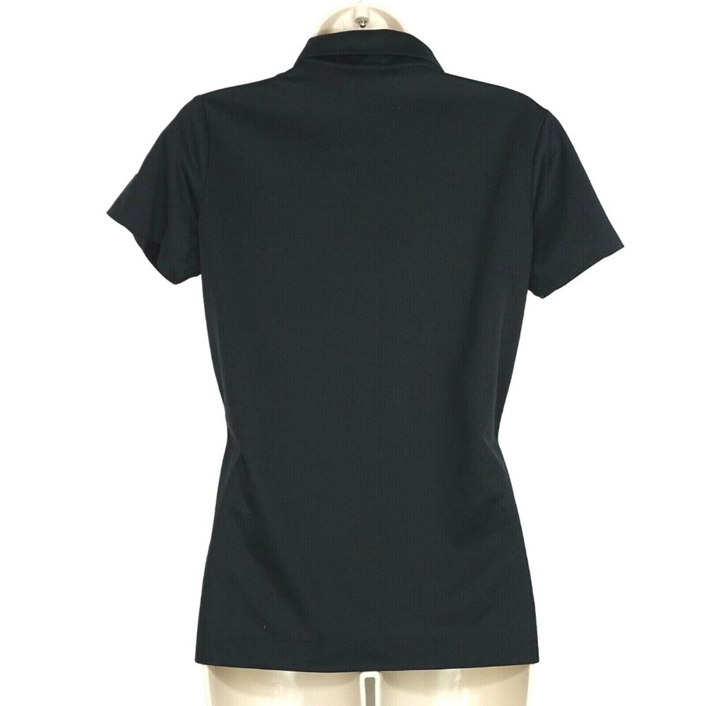 Nike Golf Dri-Fit Polo Shirt Women Size S Black Short Sleeve INDIANA VETERINARY - Picture 4 of 7